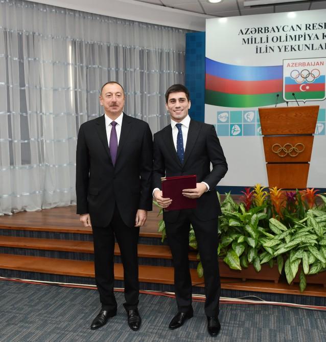 Ilham Aliyev attends event dedicated to sport results of 2016 (PHOTO)