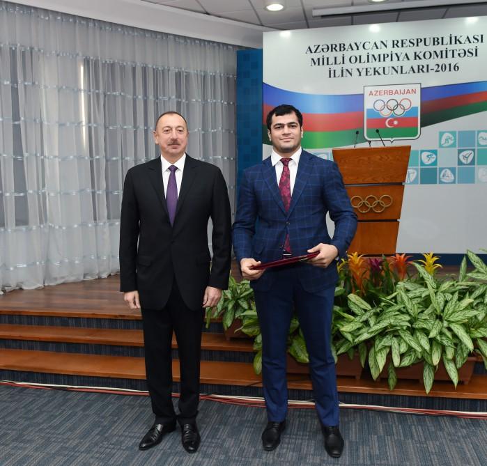 Ilham Aliyev attends event dedicated to sport results of 2016 (PHOTO)