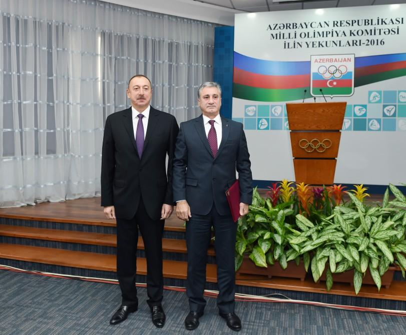 Ilham Aliyev attends event dedicated to sport results of 2016 (PHOTO)