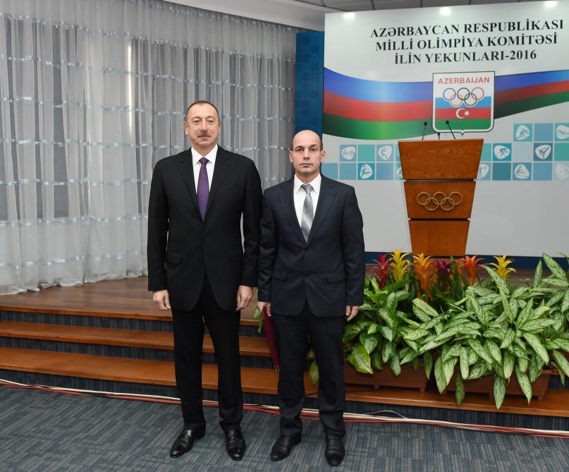 Ilham Aliyev attends event dedicated to sport results of 2016 (PHOTO)