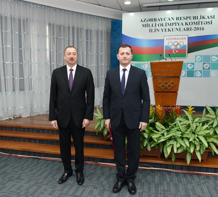 Ilham Aliyev attends event dedicated to sport results of 2016 (PHOTO)