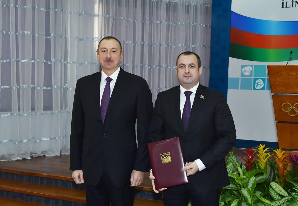 Ilham Aliyev attends event dedicated to sport results of 2016 (PHOTO)