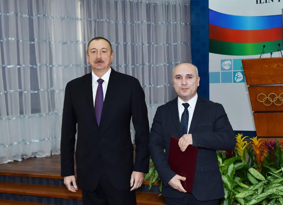 Ilham Aliyev attends event dedicated to sport results of 2016 (PHOTO)