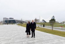 Ilham Aliyev, his spouse open new park in Baku  (PHOTO)