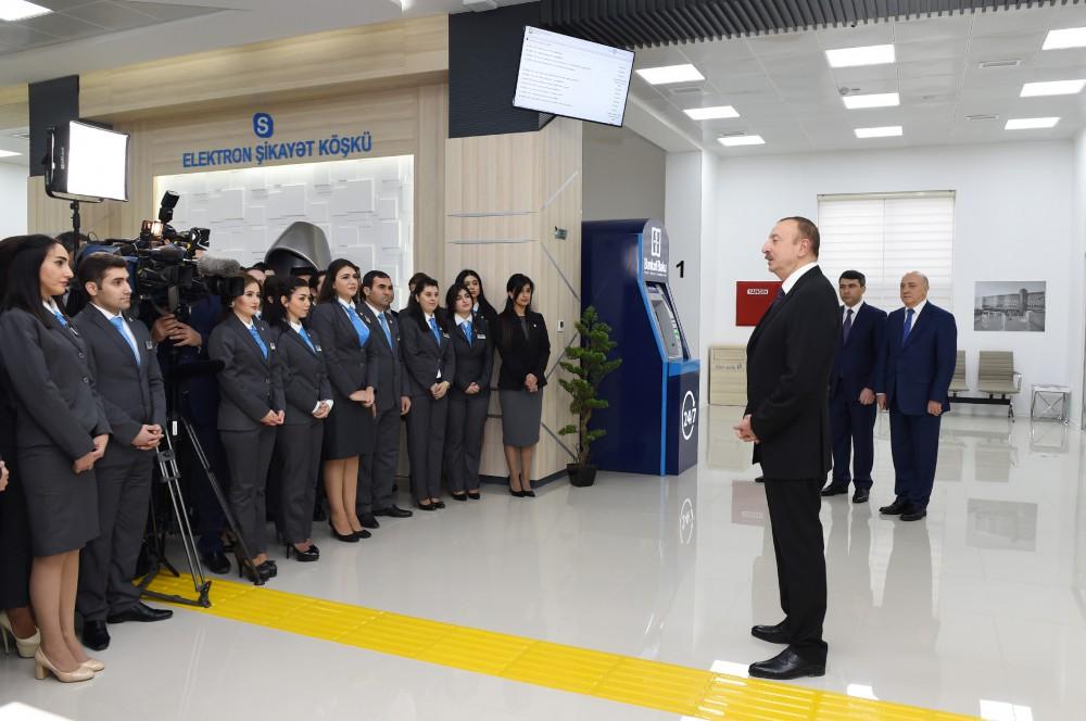 Ilham Aliyev attends opening of "ASAN Kommunal" Center in Baku  (PHOTO)