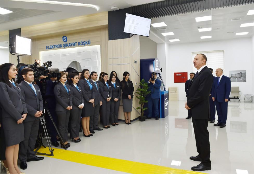 Ilham Aliyev attends opening of "ASAN Kommunal" Center in Baku  (PHOTO)
