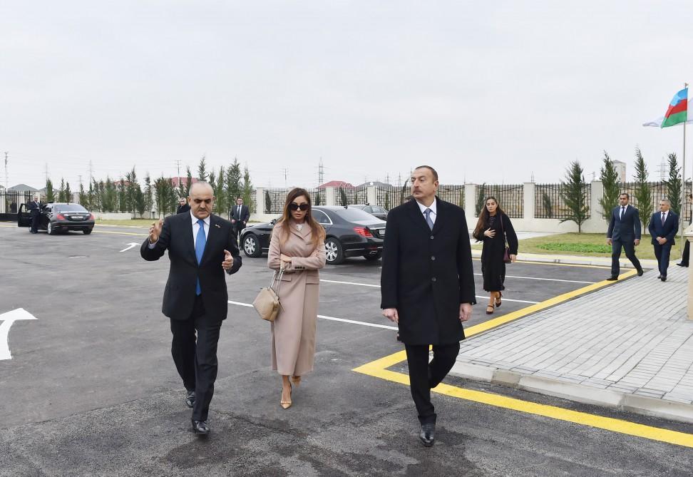 Ilham Aliyev, his spouse attend opening of social rehabilitation centers in Zabrat district (PHOTO)