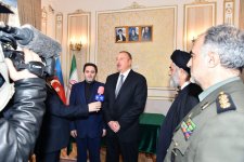 Президент Ильхам Алиев посетил посольство Ирана в Азербайджане (ФОТО)