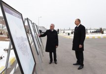 Президент Ильхам Алиев принял участие в церемонии запуска систем снабжения питьевой водой и канализации в Джульфе (ФОТО)