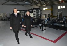 Президент Ильхам Алиев принял участие в церемонии запуска систем снабжения питьевой водой и канализации в Джульфе (ФОТО)