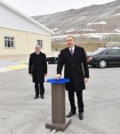 Президент Ильхам Алиев принял участие в церемонии запуска систем снабжения питьевой водой и канализации в Джульфе (ФОТО)