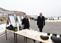 Президент Ильхам Алиев принял участие в церемонии запуска систем снабжения питьевой водой и канализации в Джульфе (ФОТО)