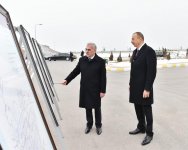 Президент Ильхам Алиев принял участие в церемонии запуска систем снабжения питьевой водой и канализации в Джульфе (ФОТО)