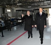 Президент Ильхам Алиев принял участие в церемонии запуска систем снабжения питьевой водой и канализации в Джульфе (ФОТО)