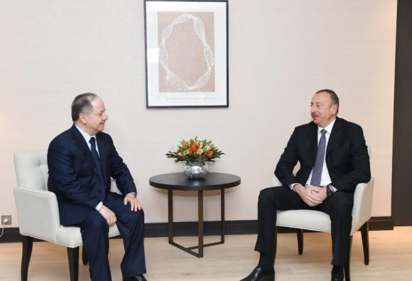 President Ilham Aliyev meets head of Iraqi Kurdistan Regional Government (PHOTO)
