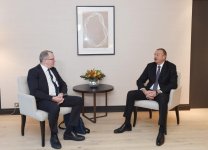 Президент Ильхам Алиев встретился в Давосе с генеральным исполнительным директором Statoil (ФОТО)