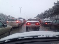 Chain-reaction collision on Baku-Sumgait road  (PHOTO)