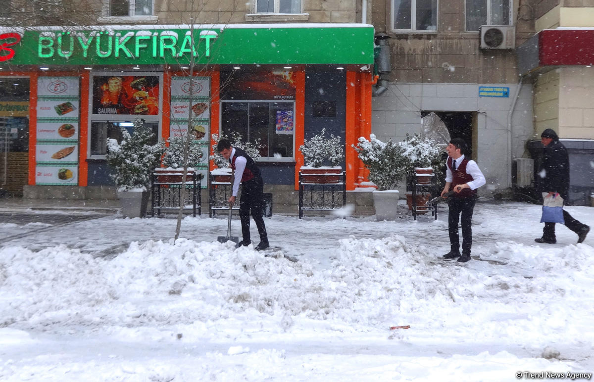 Снег в Баку (ФОТОСЕССИЯ)