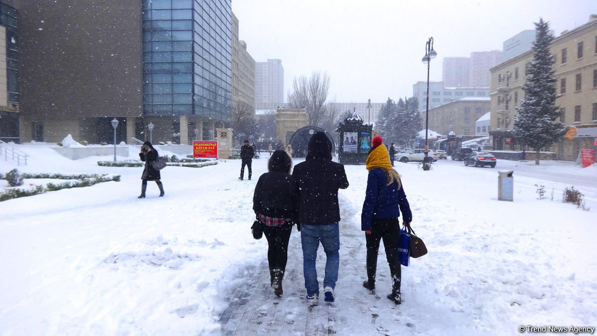 Снег в Баку (ФОТОСЕССИЯ)