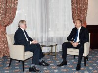 President Aliyev met with former PACE president in Brussels (PHOTO)
