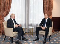 President Aliyev met with former PACE president in Brussels (PHOTO)