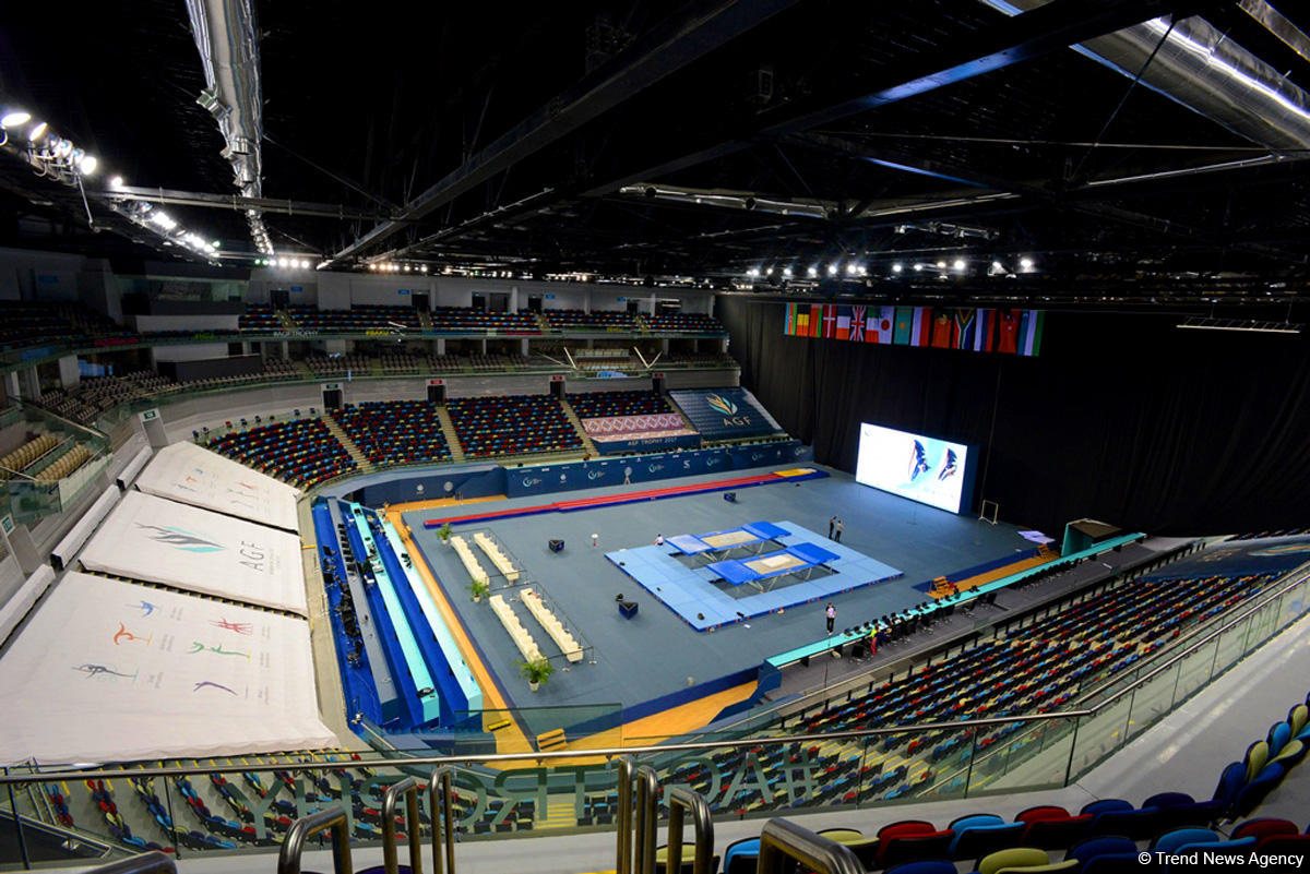 Baku preparing for FIG World Cup in Trampoline Gymnastics and Tumbling (PHOTO)