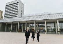 Ilham Aliyev, his spouse attend opening of newly renovated Baku Railway Station (PHOTO)