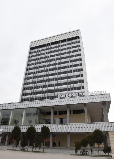 Ilham Aliyev, his spouse attend opening of newly renovated Baku Railway Station (PHOTO)