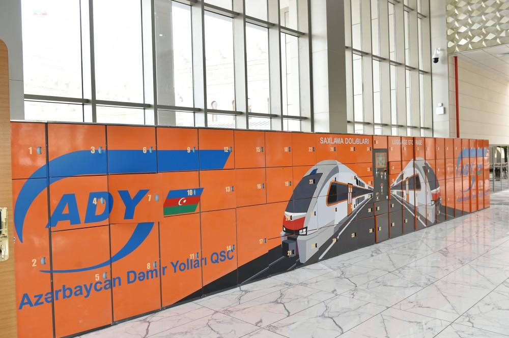 Ilham Aliyev, his spouse attend opening of newly renovated Baku Railway Station (PHOTO)