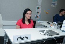 Делегации различных стран проходят аккредитацию на Кубок мира по прыжкам на батуте в Баку (ФОТОРЕПОРТАЖ)