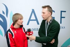 Gymnast calls for supporting Azerbaijani team at World Cup (PHOTO)