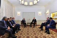 Ilham Aliyev meets Afghan president in Munich