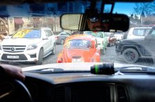 Шейна Гуффогга встретили в Баку парадом ретро-автомобилей (ФОТО)