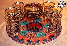 Искусство росписи по стеклу Гюльчин Асланлы (ФОТО)
