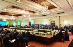 Ilham Aliyev participates in 13th ECO summit in Islamabad (PHOTO)