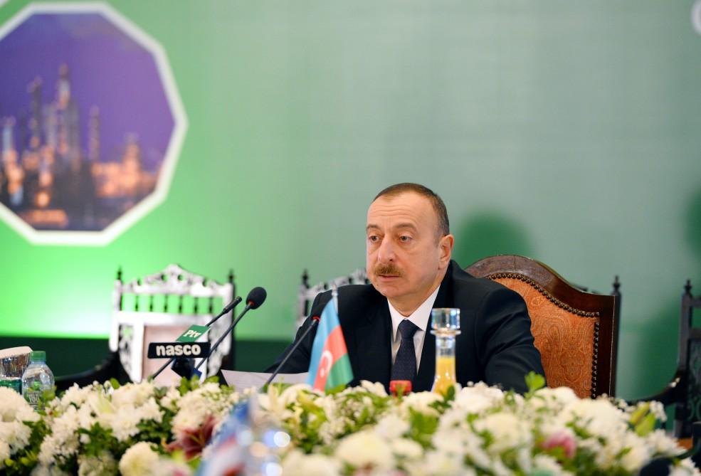 Ilham Aliyev participates in 13th ECO summit in Islamabad (PHOTO)