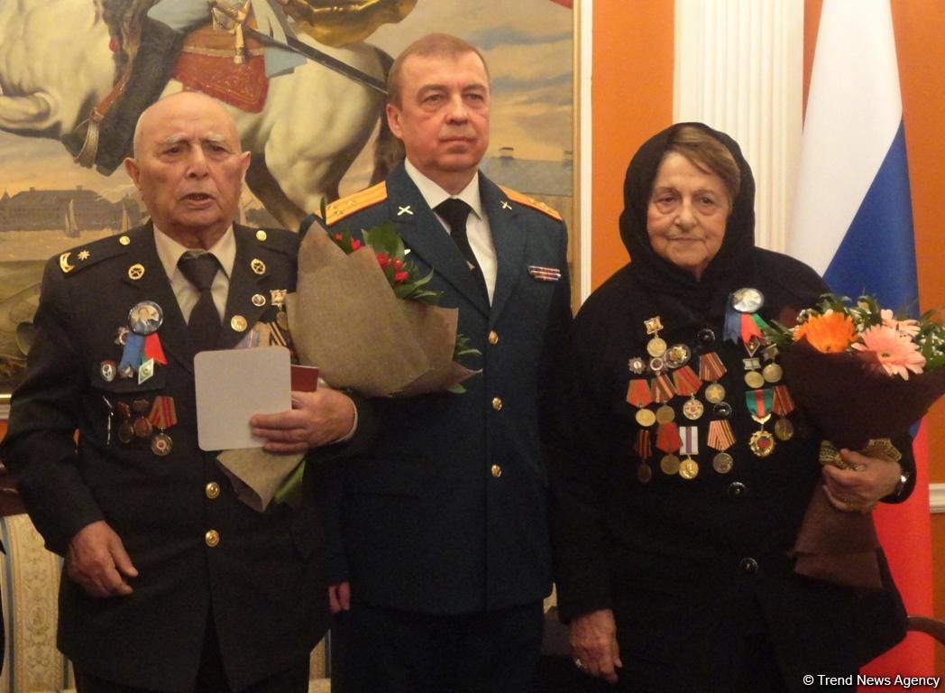 В посольстве России в Азербайджане прошла церемония награждения ветеранов (ФОТО)