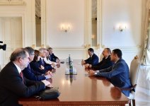 Ilham Aliyev receives delegation of French senators (PHOTO)
