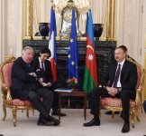Ilham Aliyev meets French Senate’s president in Paris (PHOTO)
