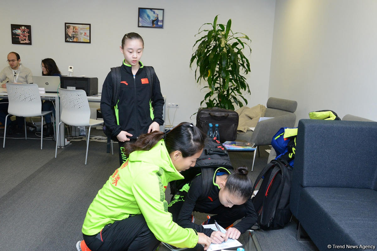 Teams getting accredited for World Cup in artistic gymnastics in Baku (PHOTO)