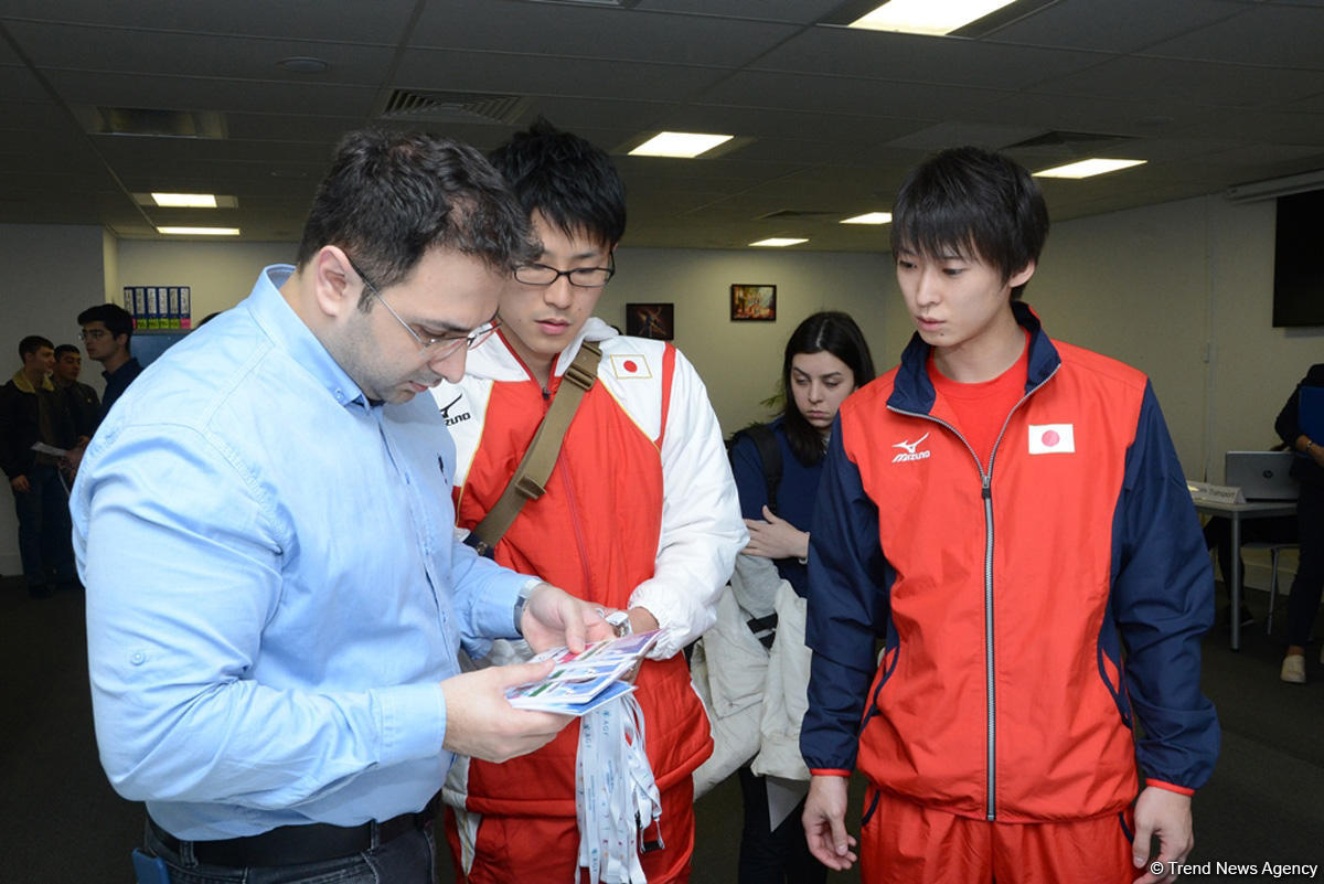Teams getting accredited for World Cup in artistic gymnastics in Baku (PHOTO)