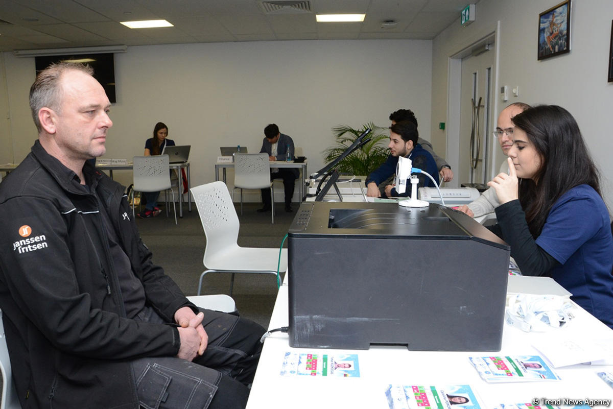 Teams getting accredited for World Cup in artistic gymnastics in Baku (PHOTO)