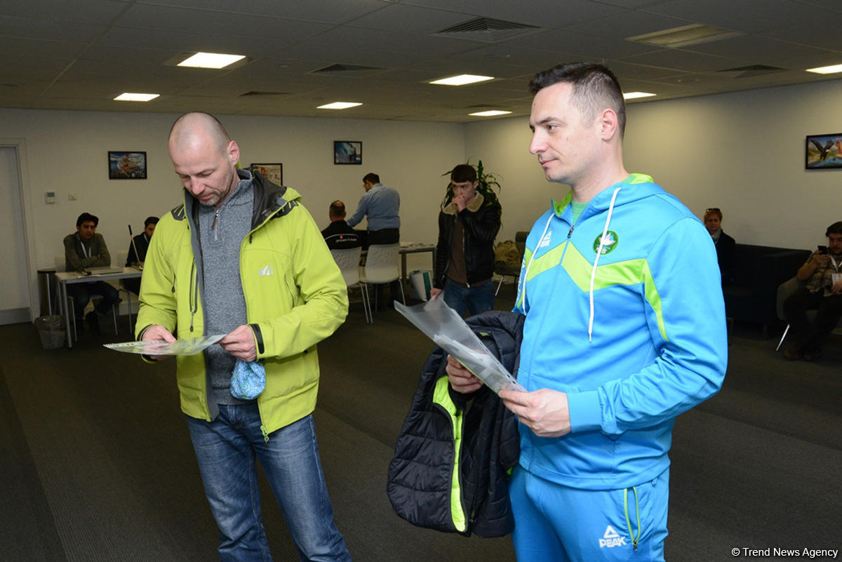 Teams getting accredited for World Cup in artistic gymnastics in Baku (PHOTO)