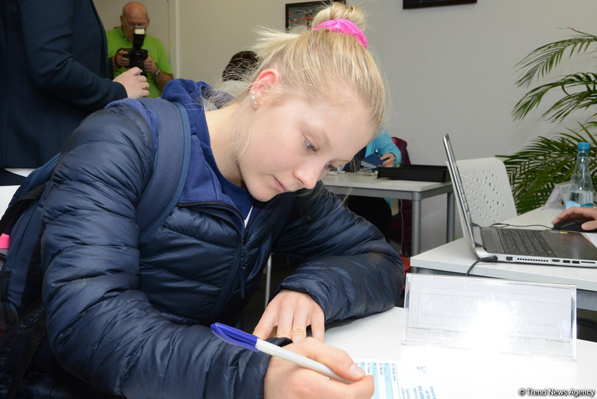 Teams getting accredited for World Cup in artistic gymnastics in Baku (PHOTO)
