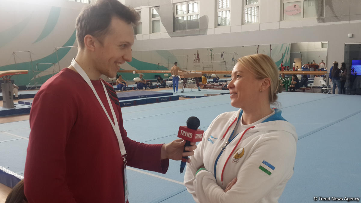 Гимнастика в Азербайджане будет развиваться, развиваться и еще раз развиваться - чемпионка мира (ФОТО)