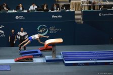 Стартовал второй день соревнований Кубка мира по спортивной гимнастике в Баку (ФОТО)
