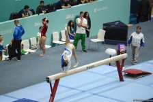 Стартовал второй день соревнований Кубка мира по спортивной гимнастике в Баку (ФОТО)