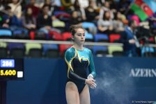 Стартовал второй день соревнований Кубка мира по спортивной гимнастике в Баку (ФОТО)
