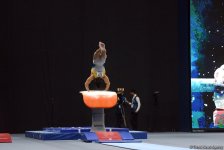 Стартовал второй день соревнований Кубка мира по спортивной гимнастике в Баку (ФОТО)