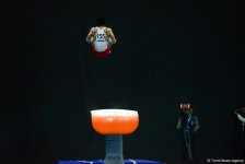 Стартовал второй день соревнований Кубка мира по спортивной гимнастике в Баку (ФОТО)